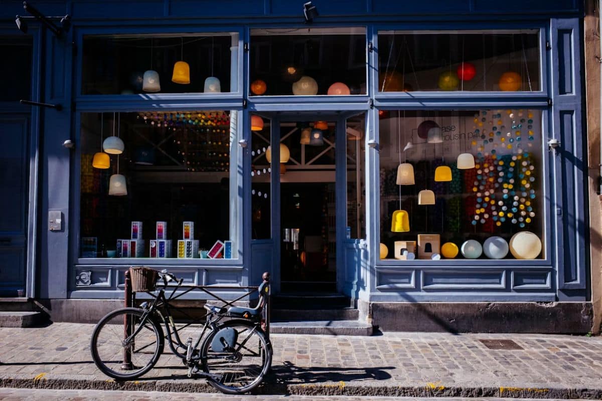 Devanture magasin luminaires